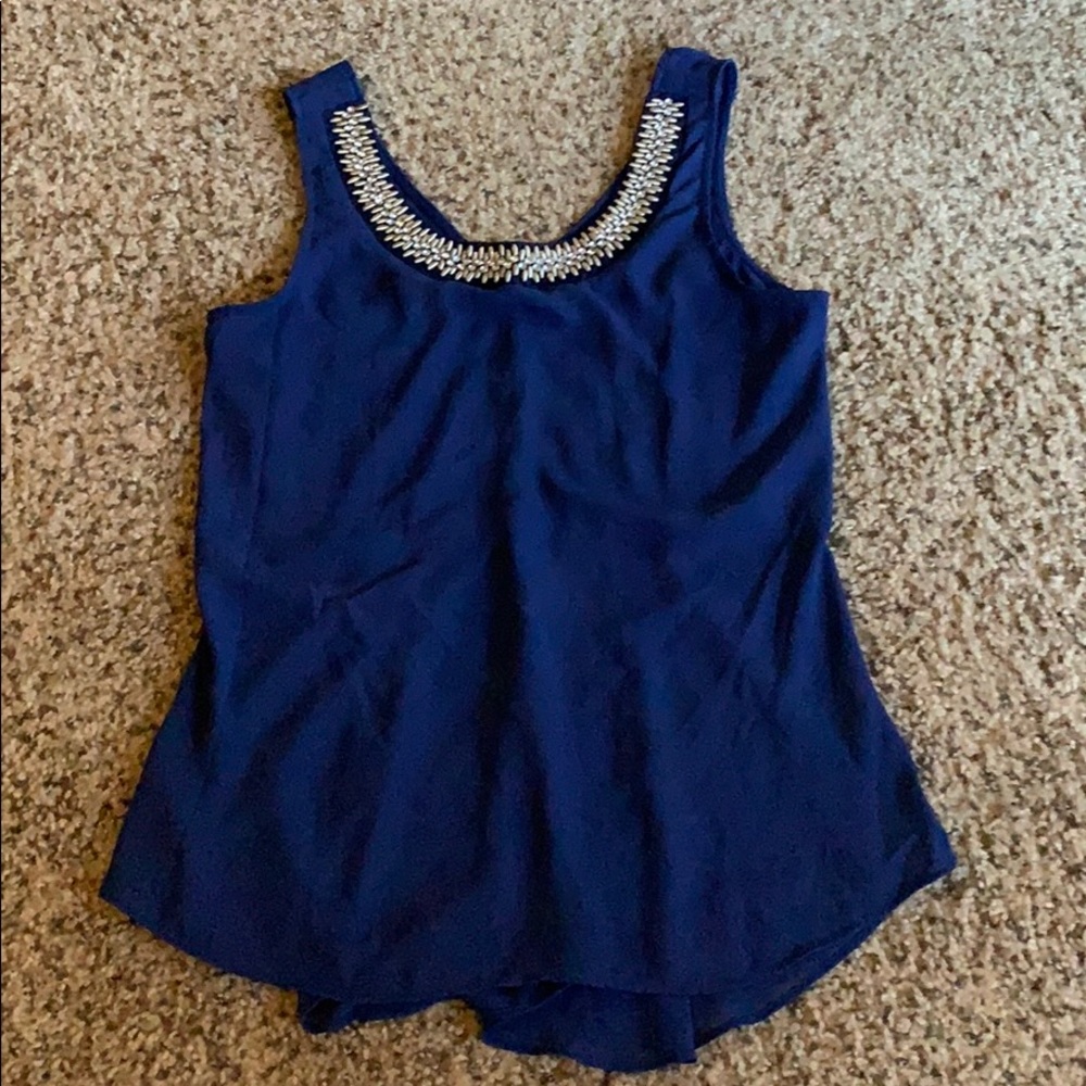 Navy Blue Career Girl Blouse size S